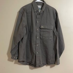 Vintage 10x brand Hunting shirt Excellent Condition Sz Large Gray